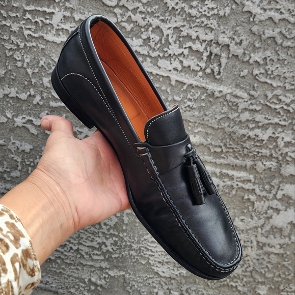 SANTONI LEATHER TASSEL LOAFER - Picture 8 of 11